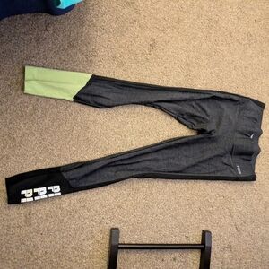 Gray and Green Leggings